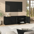 thumbnail image 5 of Mero Rectangular TV Stand for TV's up to 75" in Black Grain, 5 of 6