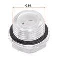 thumbnail image 3 of Unique Bargains 3/8' Male Threaded Organic Glass Air Compressor Oil Level Gauge Sight Glass 5Packs, 3 of 5