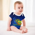 thumbnail image 5 of Geometry Dash Baby Boy Girl Short Sleeve Romper Clothing Set Print Cartoon Baby Summer One Piece Jumpsuit, 5 of 8