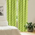 thumbnail image 3 of Ambesonne Green Window Curtains, Abstract Falling Leaf, Each 28" W x 95" L, Pale Yellow Apple Green, 3 of 5