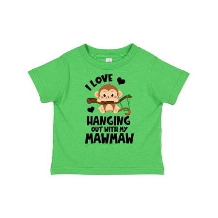 

Inktastic Monkey I Love Hanging out with My Mawmaw Gift Toddler Boy or Toddler Girl T-Shirt