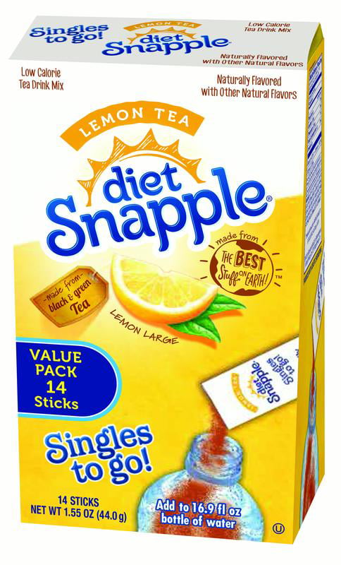 diet snapple singles to go lemon tea