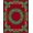 Red, Pattern 4, variant on ODIKA 4x6 Machine Washable Non-Slip Area Rug, Festive Latch Hook Needlework Winter Holiday Crafting High Traffic Rug, Red, 647023