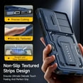 thumbnail image 6 of for Samsung Galaxy S25 Ultra Case with 2*Screen Protector, Slide Camera Cover, Kickstand, Lanyard Strap, Military Grade Shockproof Protective Heavy Duty Non-Slip for S25 Ultra Case-6.9'', Blue, 6 of 9