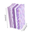 thumbnail image 3 of 7 Pcs Cotton Craft Fabric Bundle Assorted 7 Designs Square Fabric Bundles Sewing Square Patchwork Precut Fabric Scraps for DIY Quilting Applique Doll Dress Making, 9.84x9.84 Inch, Purple, 3 of 5