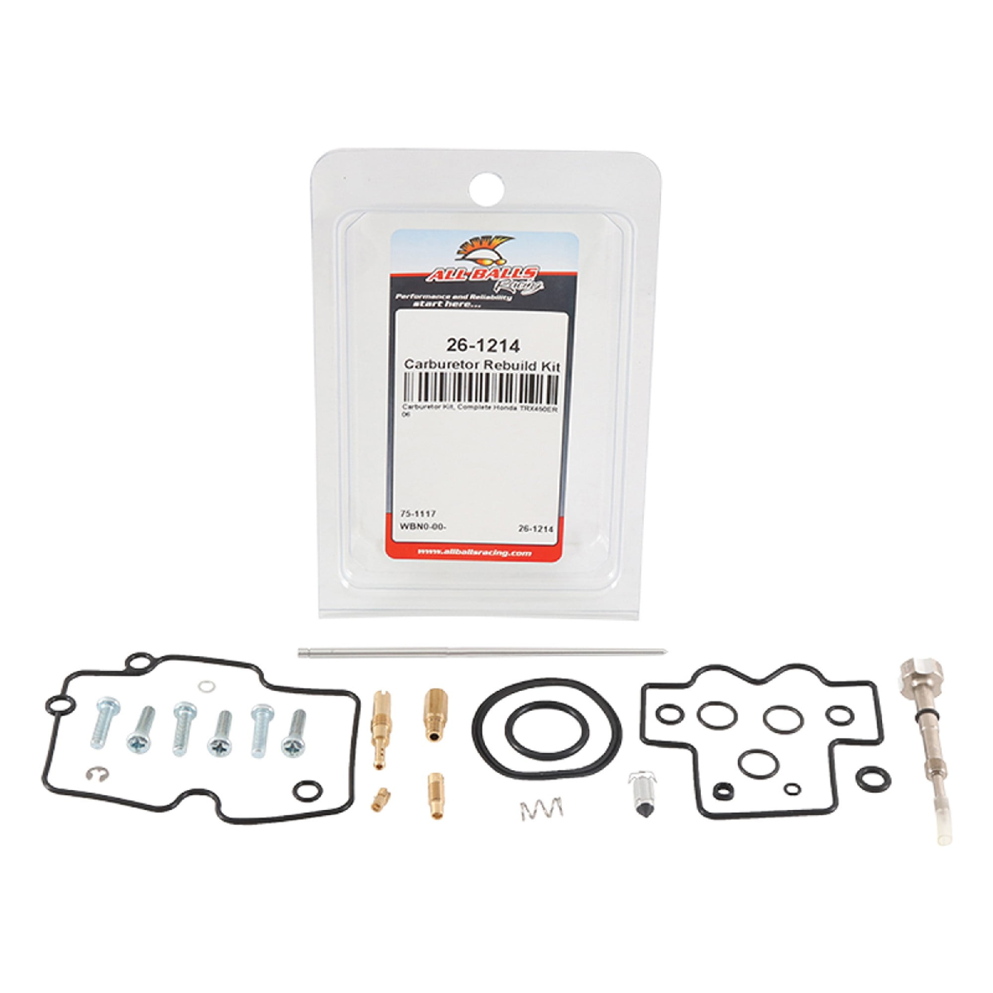 All Balls Carburetor Repair Kit 26-1214 Honda TRX450ER 2006 All Balls Carburetor Repair Kit 26-1214 Honda TRX450ER 2006