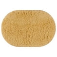 thumbnail image 1 of REGALWOVEN Oval Shaggy Bathroom Rugs Absorbent Soft Bathroom Mat Khaki 20" x 32", 1 of 6