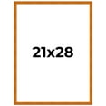 thumbnail image 2 of 21x28 Honey Brown Real Wood Picture Frame Width 0.75 inches | Interior Frame Depth 0.5 inches |, 2 of 8