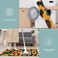thumbnail image 6 of Black Orange White Flower Green Leaf Sunflower Pattern Kitchen Rugs Sets Of 3,Kitchen Runner Rugs Non Skid Washable,Decorative Kitchen Floor Mats for Kitchen,Sink,Laundry,17"x30"+ 17"x47" + 17"x59", 6 of 6