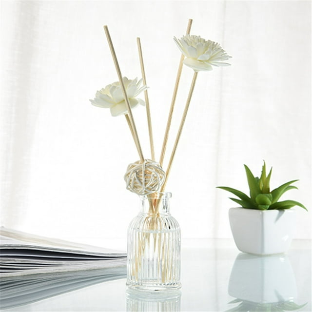 VINOIC Oil Diffuser Set Roman Glass Bottle 1.7oz Scented Oil with Natural Reed Sticks for Home Room Decor