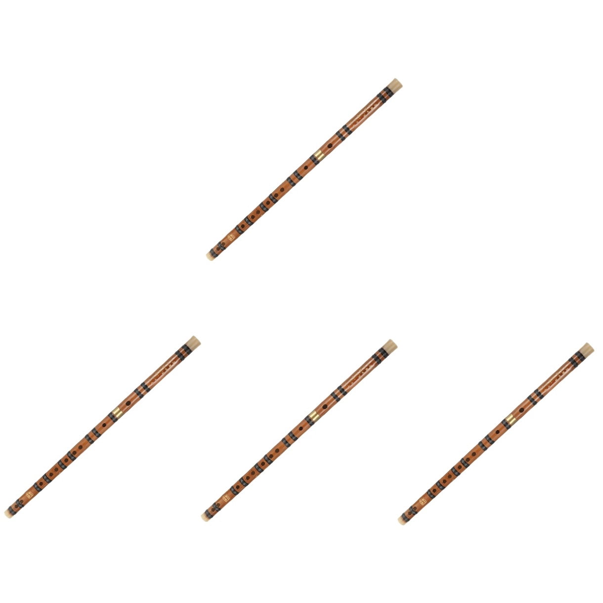 FOMIYES Set of 4 Musical Flutes with Finger Holes, Craftsmanship, Perfect for Kids and Beginners