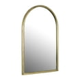 thumbnail image 4 of Creative Co-Op Arched Metal Framed Wall Mirror with Metal Trim, Gold, 4 of 6