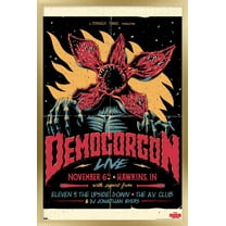 Netflix Stranger Things - Demogorgon Live Wall Poster, 14.725" x 22.375", Framed