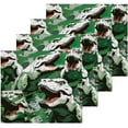 thumbnail image 2 of Watercolor Dinosaur Washcloths Set of 2-12 x 12 inch Pure Cotton Wash Cloth Highly Absorbent and Soft Fingertip Towels Face Cloths for Bath, Spa Wash cloth, 2 of 7