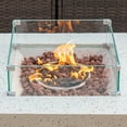 thumbnail image 3 of VENTOPYR 17''Wind Guard Glass, Square Transparent Tempered Glass Shield for Fire Pit, 3 of 4