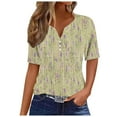 thumbnail image 1 of Birdeem Blouses for Women Womens V-Neck Solid Color T-Shirt Top, 1 of 12