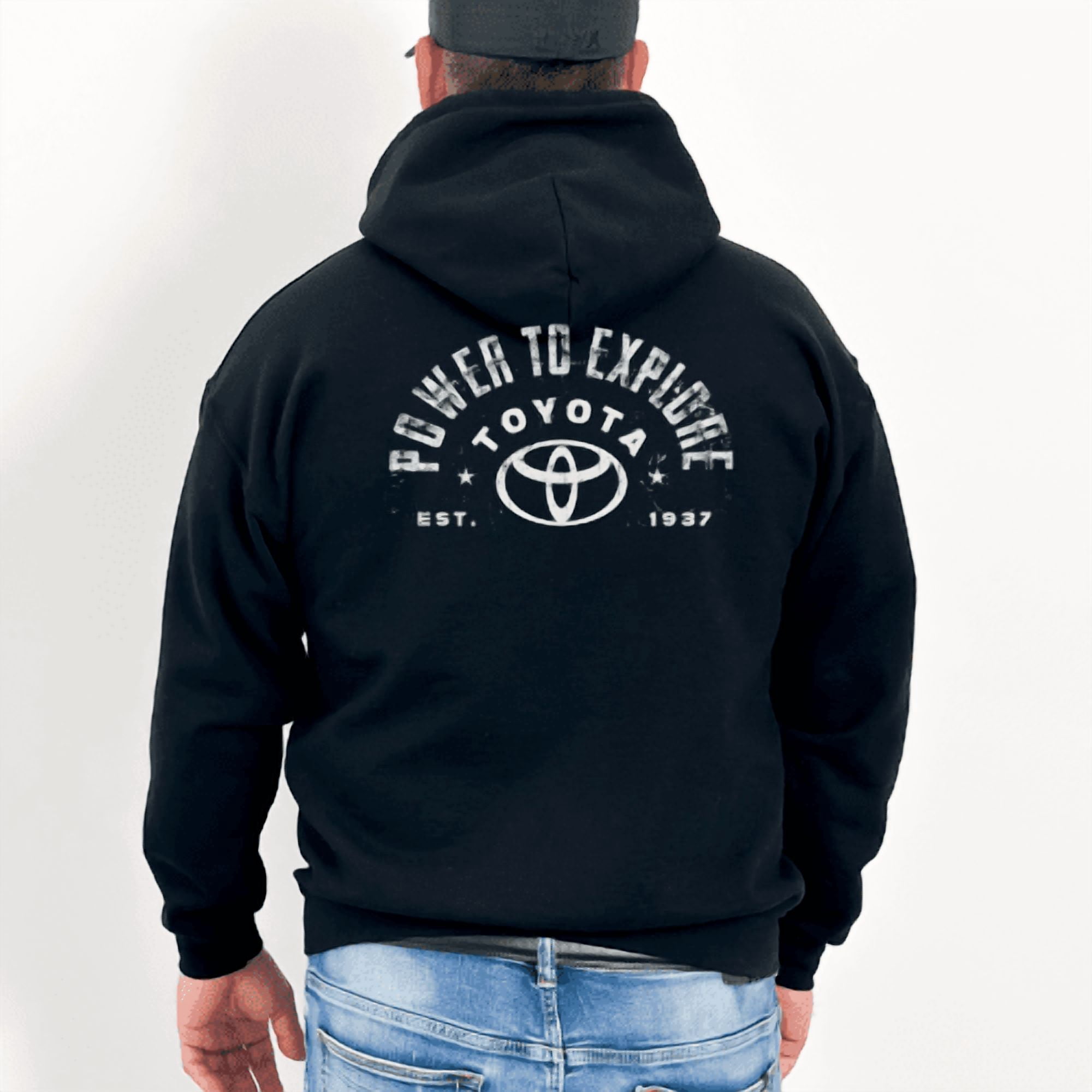 Toyota Zip-Up Hoodie-Power to Explore Adventure