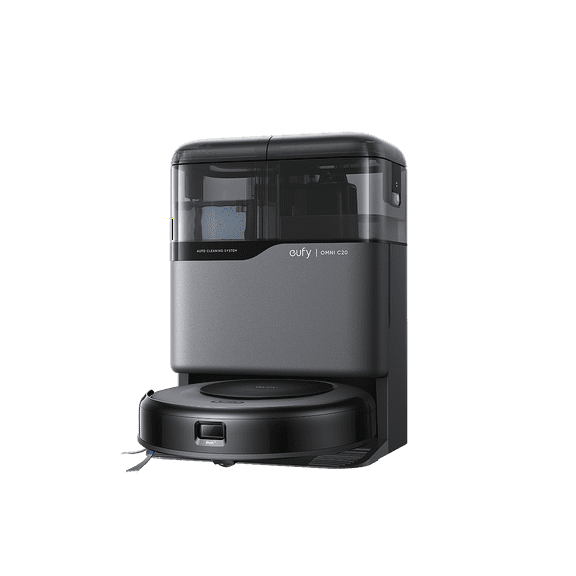 Pre-Owned eufy Robot Vacuum Omni C20, Robot Vacuum and Mop Combo, Self Emptying, Auto Mop Washing and Auto Drying for Hands-Free Cleaning, 7000 Pa Powerful Suction, 3.35-Inch Ultra-Slim Body