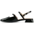 thumbnail image 3 of Journee Womens Gretchenn Multi Strap Square Toe Mary Jane Flats, 3 of 9