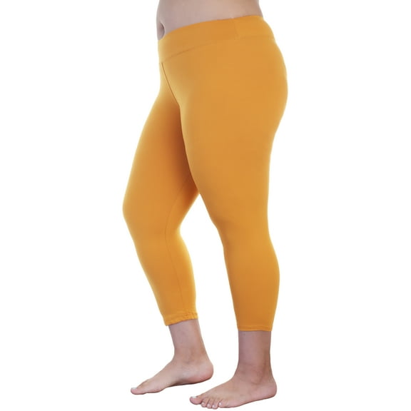 Angelina Women's Microfiber High Waist Full Coverage Cropped Legging (6-Pack)