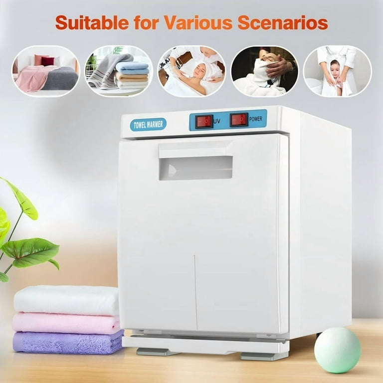 Mini Hot Towel Warmer, 5L Small Hot Towels Cabinet, 2-in-1 Spa