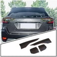 thumbnail image 2 of 4pcs Car Smoked Black Rear Tail Light Decor Cover Taillight Lamp Trim Garnish Lamp Hoods For Outbac, 2 of 5