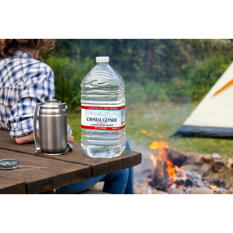 Crystal Geyser, Spring Water, 1 Gallon Plastic Jug, Naturally