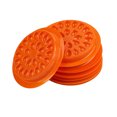 thumbnail image 2 of Soporte para pestañas de 100 Uds., cantidad abundante, paleta de pestañas ligeras de PVC, duradero, para principiantes, regalo para el hogar, Ayudas para vestirse con gancho de botón Naranja Qarigey CE015313-03, 2 of 6