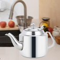 thumbnail image 1 of Tetera de acero inoxidable de 1,4 l con asa, hervidor de agua con infusor, ideal para camping, hogar, hotel., 1 of 8