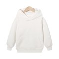 thumbnail image 2 of Lumtrix Girls Hoodies Trendy Long Sleeve Hooded Sweatshirt Cute Fall Winter Pullover with Pocket White 120, 2 of 10