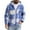 Blue, variant on CharmCyan Men’s Hooded Flannel Shirt Jacket – Warm Plaid Button Down Long Sleeve Outerwear with Pockets, Casual Lightweight Layer for Fall and Winter Blue L