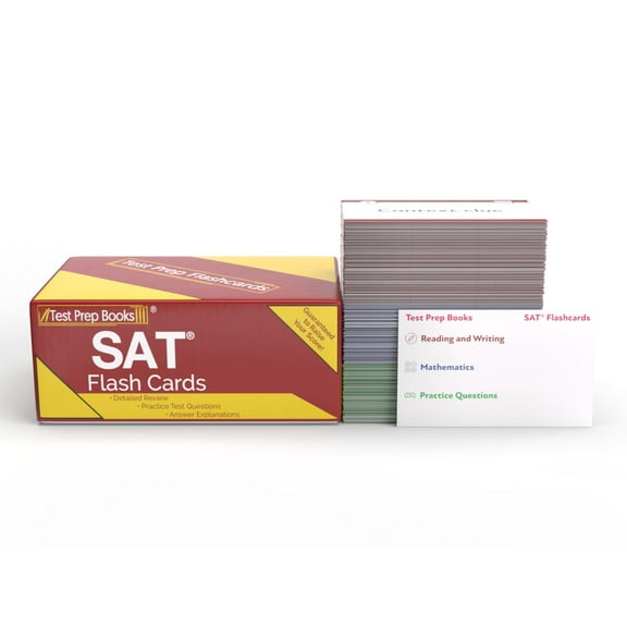 SAT Prep Study Cards: SAT Test Prep 2024-2025 with Practice Questions for the College Board SAT Exam [2nd Edition]