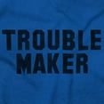 thumbnail image 2 of Trouble Maker Rebel College Party Plus Size Long Sleeve Graphic Tee Shirt Brisco Brands 3X, 2 of 5