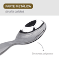 thumbnail image 3 of Set de Cubiertos para Bebé - Tenedor + Cuchara - Amababy - Silicón y Acero Inoxidable, 3 of 4