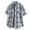 Blue, variant on Zynviq Button Down Mens Summer Shirts Plus Size Short Sleeve Casual Striped Shirts Tops for Men L
