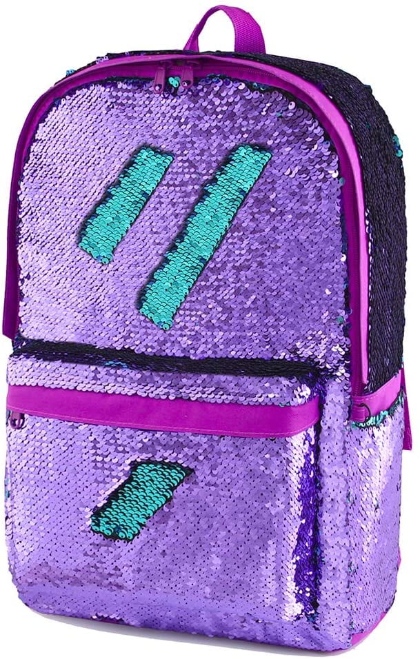 Flip Sequin School Backpack Bookbag for Girls Kids Teen Cute Glitter Sparkly Book Bags Back Pack