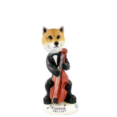 Shiba Inu Dog Figurine - NO.DOOG9676 Shiba Inu Cellist Doogie Collectable Figurine