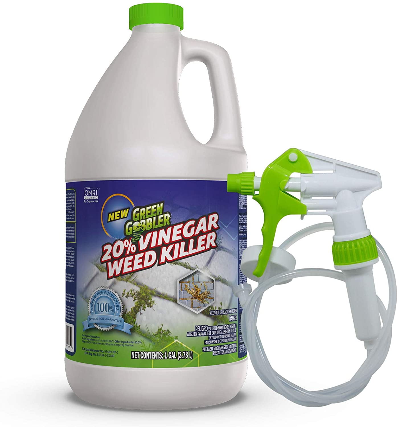 Weed & Grass Killer Approved for Organic Pr... 20% Vinegar Weed & Grass Killer 