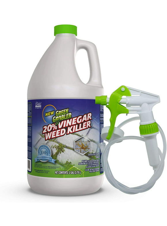 Green Gobbler 20% Vinegar Weed & Grass Killer | Natural and Organic | 1 Gallon Spray | Glyphosate Free Herbicide