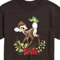 thumbnail image 2 of Disney Bambi - Christmas - Botanical Butterfly - Men's Short Sleeve Graphic T-Shirt, 2 of 4