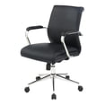 thumbnail image 2 of Mid Back Manager's Chair with Dillon Black Fabric and Chrome Base, 2 of 9
