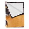thumbnail image 2 of New York Soft Flannel Fleece Blanket, Picture of Antique Yellow Taxi Historic Element of Old NYC Nostalgia Vintage Cab, Cozy Plush for Indoor and Outdoor Use, 70" x 90", Yellow Grey, by Ambesonne, 2 of 5