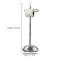 thumbnail image 3 of nu steel Stainless Steel Freestanding Toilet Tissue Paper Roll Holder & Dispenser for Bathrooms & Storage, brushed TGN13H, 3 of 4