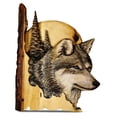 thumbnail image 3 of Artesanía de animales de madera Decoración montada en la pared Escultura colgante Estatua Adorno de arte 3D, Tipo 4 kenally HA008180-04B, 3 of 6