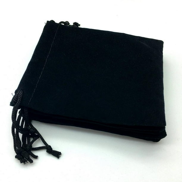 Black velvet pouch deals