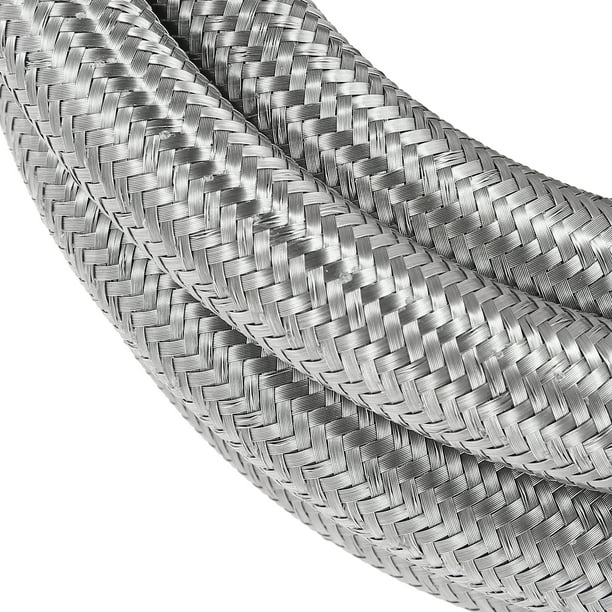 Car Auto Stainless Steel Braided Mesh Hose 3.3ft 3 8