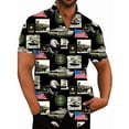 thumbnail image 3 of Camisa con estampado 3D de avión de combate para hombre, camisas y blusas hawaianas informales de verano de gran tamaño, camisa con botones para hombre, 3 of 5