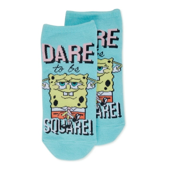 SpongeBob SquarePants Women's No Show Socks, 1-Pack