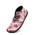 thumbnail image 5 of Psesaysky Lace up Leather Casual Shoes Mid-Top Minimalist Barefoot Shoes with Flowers for Women Ladies Size 6-13.5, 5 of 7