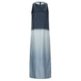 thumbnail image 3 of WILLBEST Maxi Vestidos de Mujer Vestido Largo Informal de Lino sin Mangas con Abertura y Degradado Teñido Anudado para Mujer XXXGrande, 3 of 3
